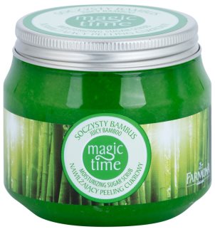 Farmona Magic Time Juicy Bamboo exfoliante corporal con azúcar para hidratar y tensar la piel