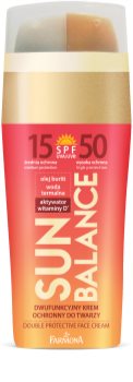Farmona Sun Balance crema abbronzante viso con doppia protezione SPF 15 e SPF 50