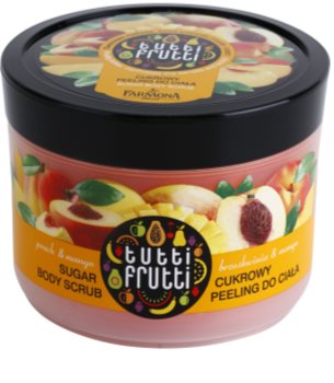 Farmona Tutti Frutti Peach & Mango exfoliante a base de azúcar para el cuerpo