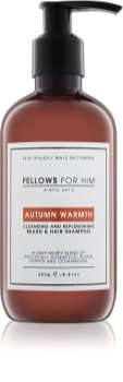 Fellows for Him Autumn Warmth shampoing cheveux et barbe