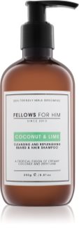 Fellows for Him Coconut & Lime shampoing cheveux et barbe