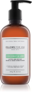 Fellows for Him Coconut & Lime balsam pentru păr și barbă
