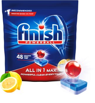 Finish All in 1 Max Lemon tablettes pour lave-vaisselle