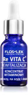 FlosLek Laboratorium Re Vita C 40+ concentré vitaminé contour des yeux, cou et décolleté