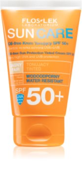 FlosLek Laboratorium Sun Care crema protectoare cu efect de tonifiere pentru ten gras și mixt
