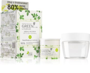 FlosLek Laboratorium GREEN for skin хидратиращ дневен крем SPF 15