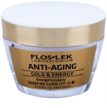 FlosLek Laboratorium Anti-Aging Gold & Energy crème de jour énergisante SPF 15