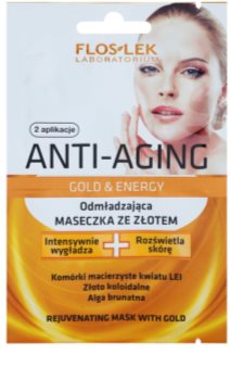FlosLek Laboratorium Anti-Aging Gold & Energy maska za pomlađivanje sa zlatom