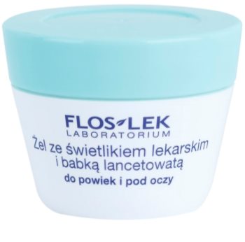 FlosLek Laboratorium Eye Care gel para o contorno dos olhos com bananeira e eufrásia