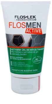 FlosLek Laboratorium FlosMen Active gel limpiador para pieles irritadas y sensibles