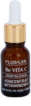 FlosLek Laboratorium Re Vita C 40+ vitaminski koncentrat za predel okoli oči, vrat in dekolte