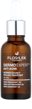 FlosLek Pharma DermoExpert Acid Peel trattamento notte normalizzante per pelli con imperfezioni