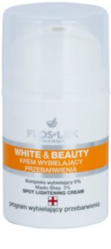 FlosLek Pharma White & Beauty crema sbiancante per un trattamento localizzato