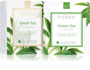 FOREO Farm to Face Green Tea Opfriskende og lindrende ansigtsmaske