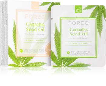 FOREO UFO™ Cannabis Seed Oil maschera lenitiva con olio di cannabis