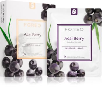 FOREO Farm to Face Sheet Mask Acai Berry antioxidáns fátyolmaszk