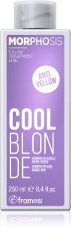 Framesi Morphosis Cool Blonde šampon neutralizující žluté tóny pro studené odstíny blond