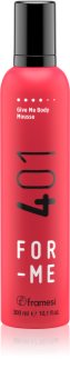 Framesi For-Me Curl & Volume stylingová pěna pro objem vlasů
