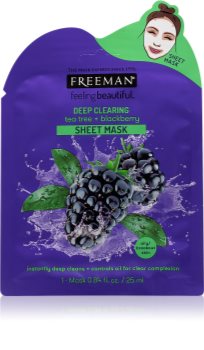 Freeman Feeling Beautiful plátýnková maska s čisticím efektem