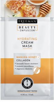 Freeman Beauty Infusion Manuka Honey + Collagen Fugtgivende ansigtsmaske til normal til tør hud