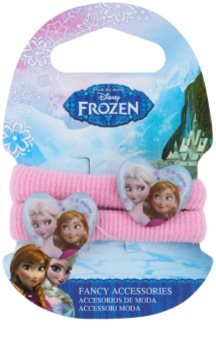Frozen Princess elásticos coloridos para o cabelo em forma de coração