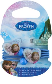 Frozen Princess elásticos para cabelo em forma de coração