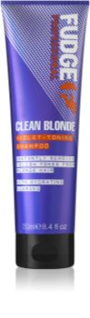 Fudge Care Clean Blonde violettes Tönungsshampoo für blonde Haare
