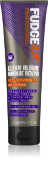 Fudge Care Clean Blonde champú violeta matificante para cabello rubio y con mechas