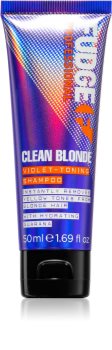 Fudge Care Clean Blonde shampoo tonificante viola per capelli biondi
