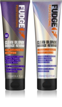 Fudge Clean Blonde Damage Rewind coffret cosmétique (pour cheveux blonds)