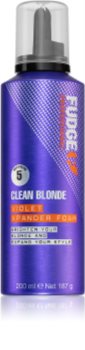 Fudge Clean Blonde Violet Xpander Foam schiuma colorante per capelli biondi e con mèches