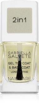 Gabriella Salvete Nail Care Top & Base Coat lac de unghii de baza si superioara cu textura de gel