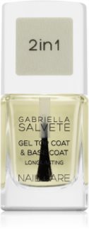 Gabriella Salvete Nail Care Top & Base Coat база и топ для ногтей гелевой текстуры