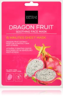 Gabriella Salvete Face Mask Dragon Fruit Beroligende ansigts sheetmaske