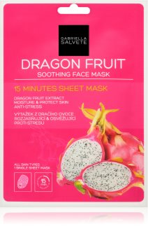 Gabriella Salvete Face Mask Dragon Fruit mască textilă calmantă