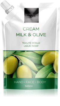 Gabriella Salvete Liquid Soap Cream Milk & Olive Flüssigseife für Gesicht, Hände und Körper