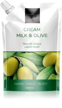 Gabriella Salvete Liquid Soap Cream Milk & Olive Nestemäinen Saippua Kasvoille, Käsille Ja Vartalolle