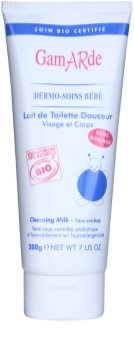 Gamarde Bébé leche limpiadora suave para rostro y cuerpo para niños