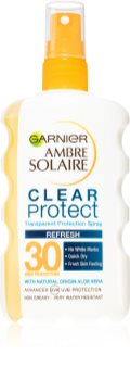 Garnier Ambre Solaire Clear Protect átlátszó napozó spray SPF 30