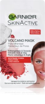 Garnier Skin Active topla maska za obraz z vulkanskimi minerali in ilovico, ki zateguje pore