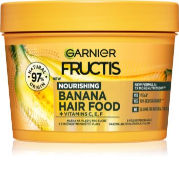 Garnier Fructis Banana Hair Food máscara nutritiva para cabelos secos