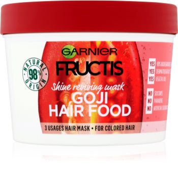 Garnier Fructis Goji Hair Food mască pentru redarea luciului părului vopsit