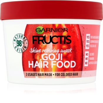 Garnier Fructis Goji Hair Food máscara para devolver o brilho ao cabelo pintado