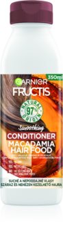 Garnier Fructis Macadamia Hair Food balsam cu efect de netezire pentru par uscat si indisciplinat