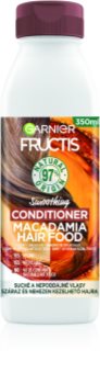 Garnier Fructis Macadamia Hair Food balsamo lisciante per capelli secchi e ribelli