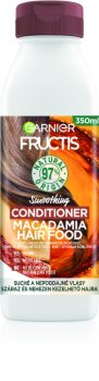 Garnier Fructis Macadamia Hair Food glättender Conditioner für trockenes und ungeschmeidiges Haar