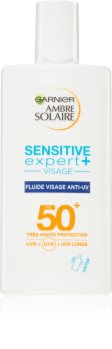 Garnier Ambre Solaire Sensitive Expert+ fluid do opalania twarzy SPF 50+
