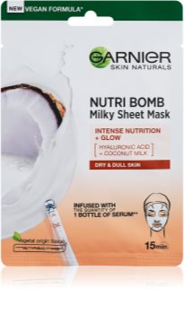 Garnier Skin Naturals Nutri Bomb maschera viso nutriente in tessuto illuminante