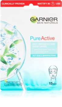 Garnier Skin Naturals Pure Active Rensende sheetmaske