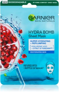 Garnier Skin Naturals Moisture+Aqua Bomb masque en tissu ultra hydratant et comblant visage